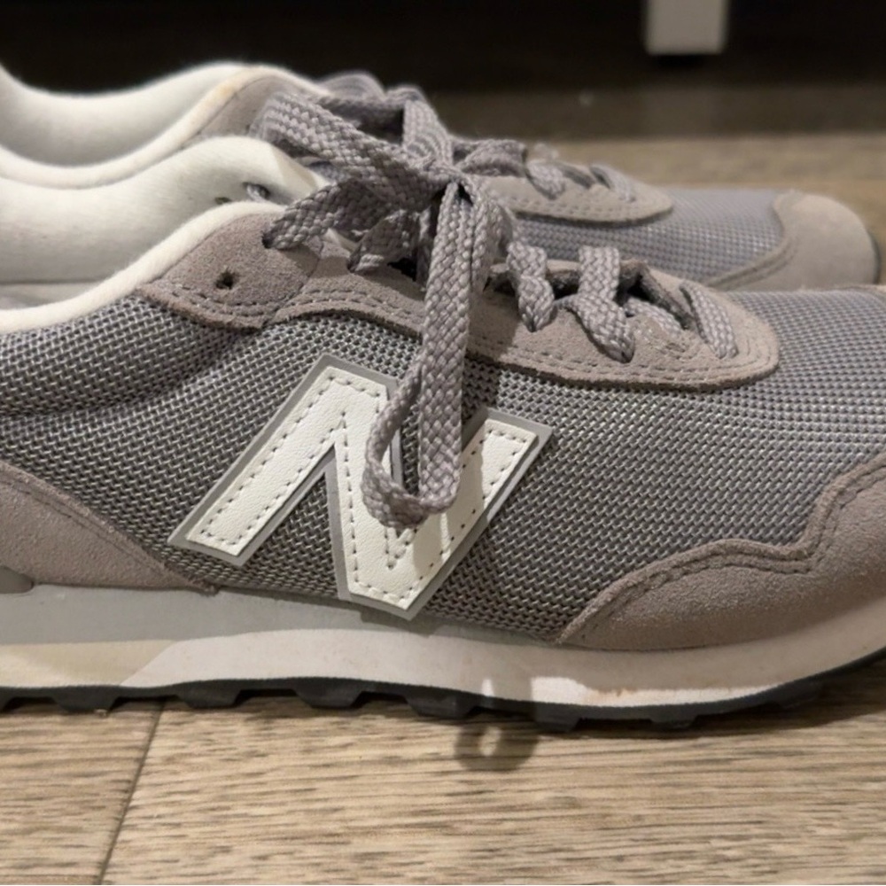 New Balance 574 Core White and Gray Sneakers